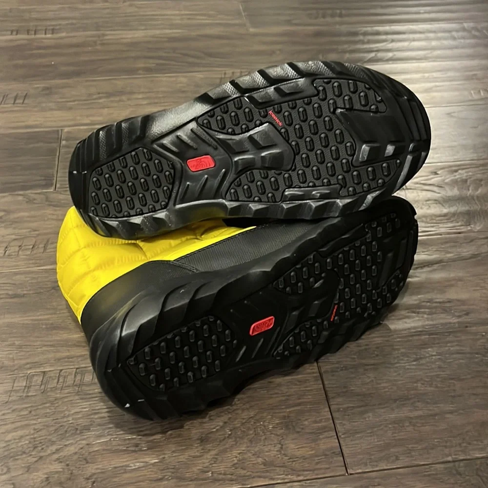 The North Face Yellow and Black Men's Rain & Snow Boots